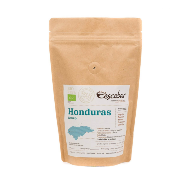 Specialty kava s poreklom Honduras ARUCO BIO 